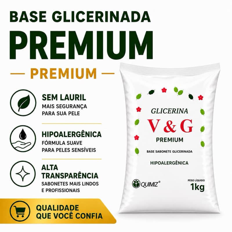 BASE GLICERINA HIPOLERGENICA PREMIUM QUIMIZ V&G - 1 kg