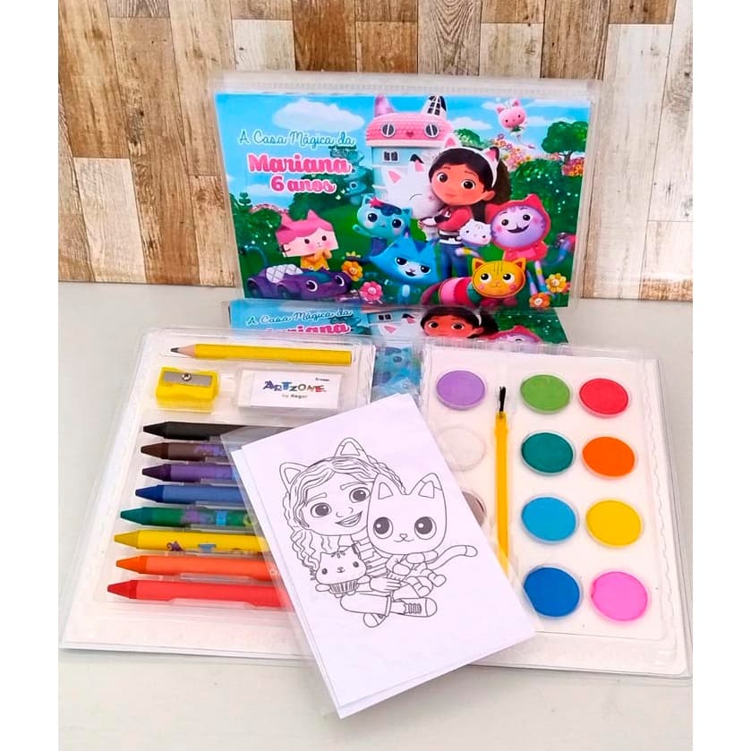 Estojo de Pintura Casa Mágica da Gabi | Tema da sua festa | Lembrancinha Personalizada