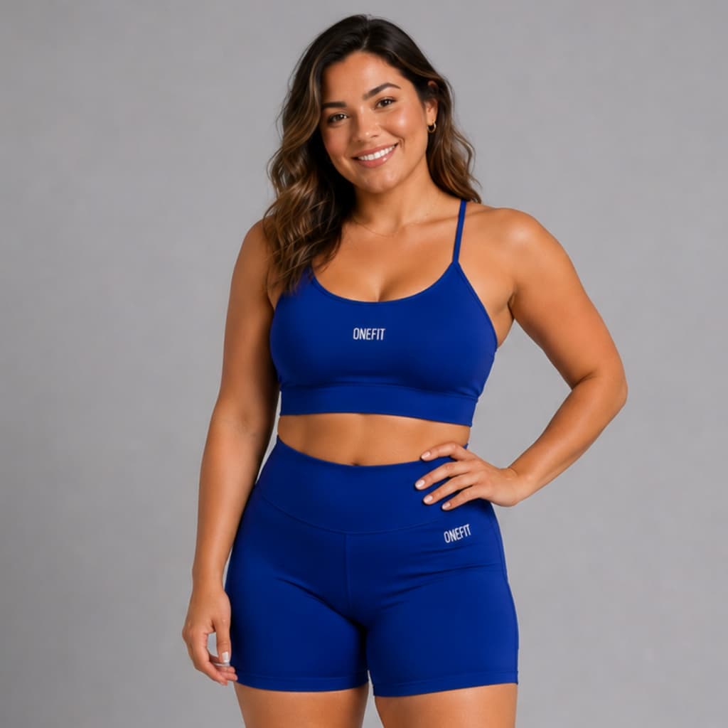 Conjunto Plus Size Feminino Academia Treino Short E Top Envio Imediato