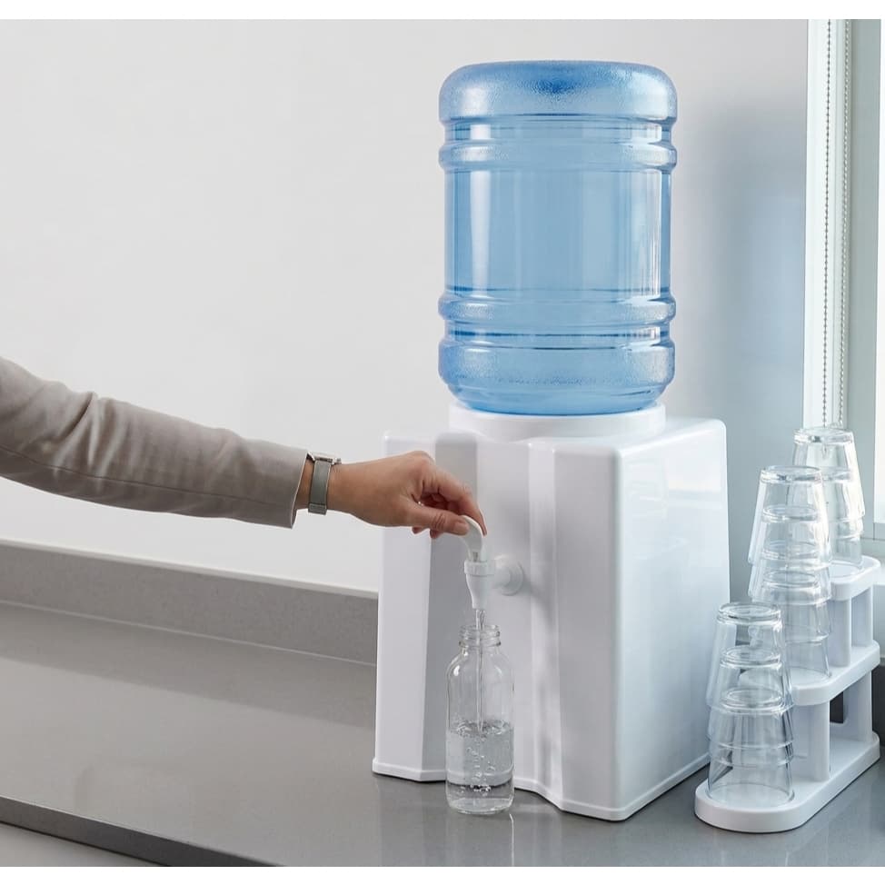 Suporte para Galão de Água 10, 20 Litros Base em Plástico Resistente com Torneira