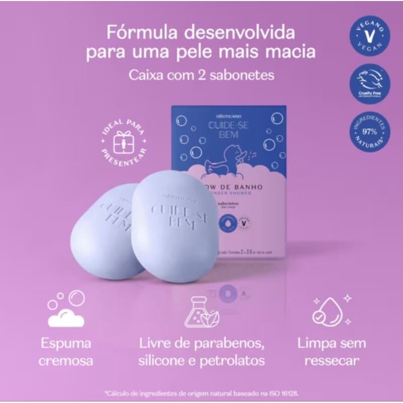 Sabonetes em Barra Cuide-se Bem Show de Banho 2x80g