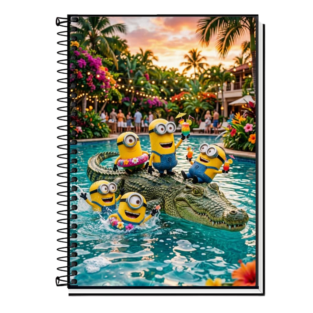 Caderno Personalizado Os Minions Capa Dura |1 a 20 Matérias |Escola, Organização.