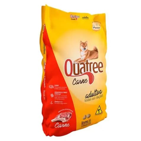 Ração Quatree Adulto Cão Todas as Raças Sabor Carne 15 kg