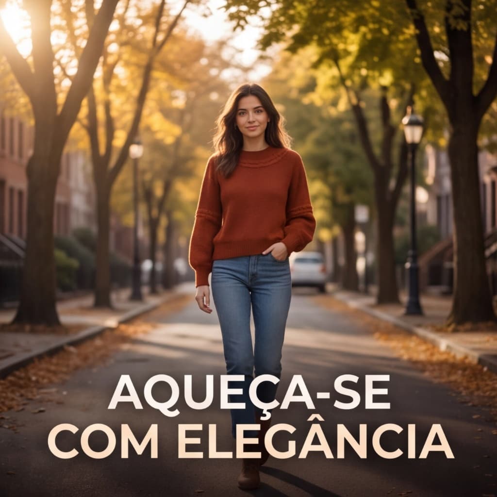 Blusa Feminina de Inverno Tricô Quentinha Confortável e Elegante