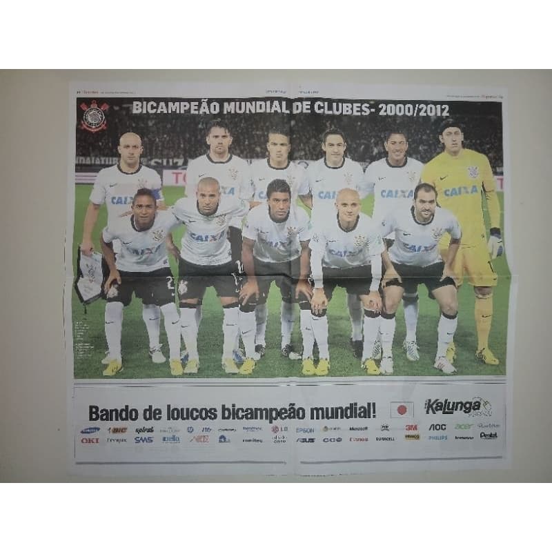 Pôster Corinthians Bi Campeão Mundial de Clubes 2012