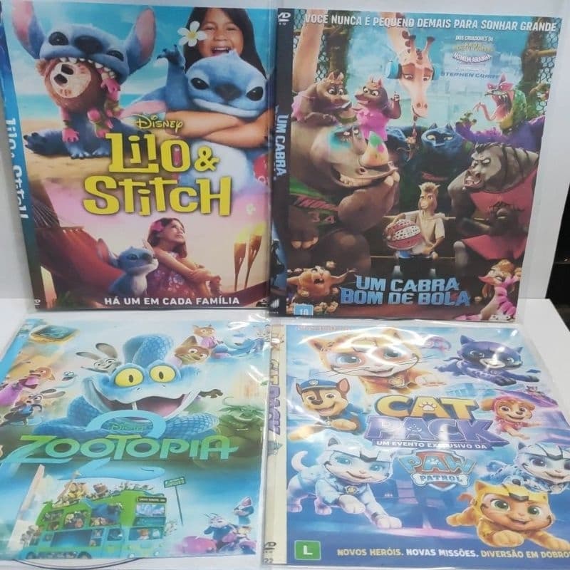 dvd coleção infantil kit 4 dvds completo novo copia