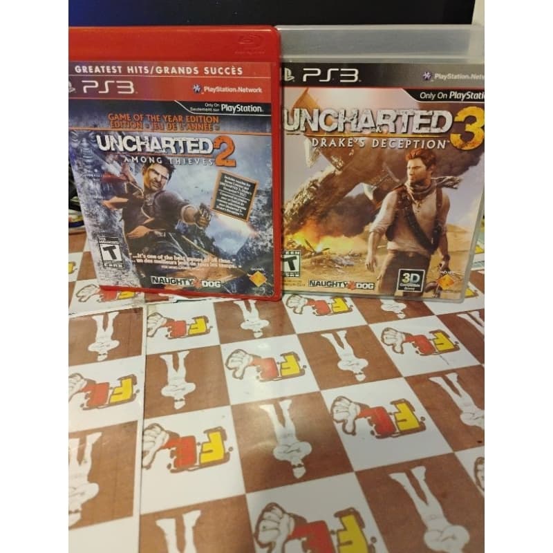 Uncharted Drakes foturne  e 2among thieves Para PS3 Original Mídia Física