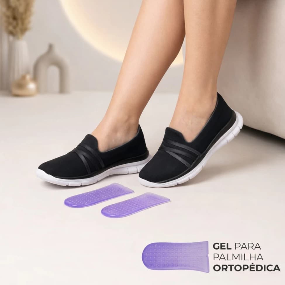 Tênis Sapatilha Feminina com Gel Ortopédico