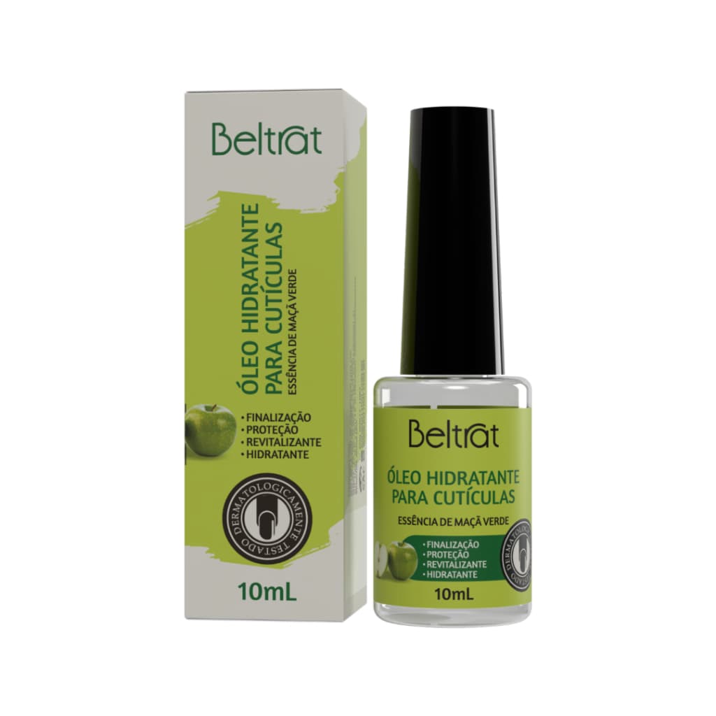 Óleo Hidratante de Cutículas Maçã Verde Beltrat 10ml Finalização Unhas Gel
