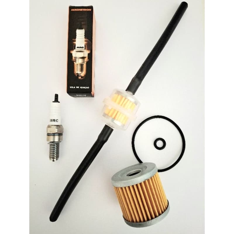 Kit Filtro Combustível Filtro Óleo Vela Ignição Suzuki Intruder 125
