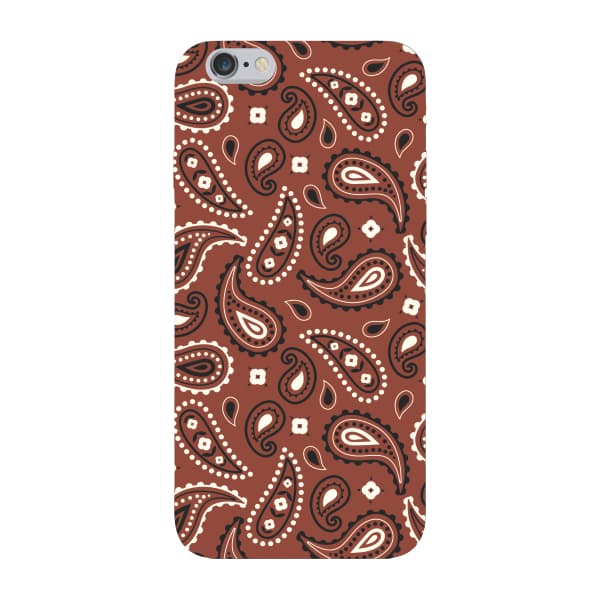 Capinha para iPhone 6 / 6s Anti Impacto Fashion - BANDANA MARROM