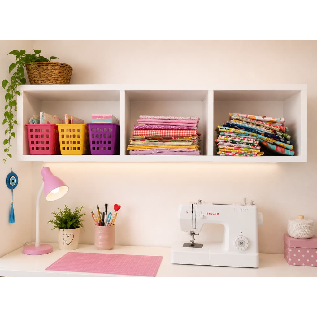 Nicho Triplo Retangular Branco 85x24x20cm Grande e Espaçoso em MDF