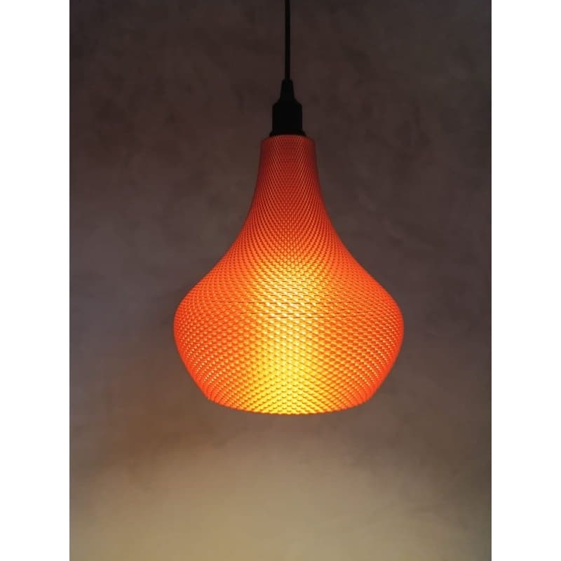 Lustre Pendente Moderno Texturizado Completo Com Fio