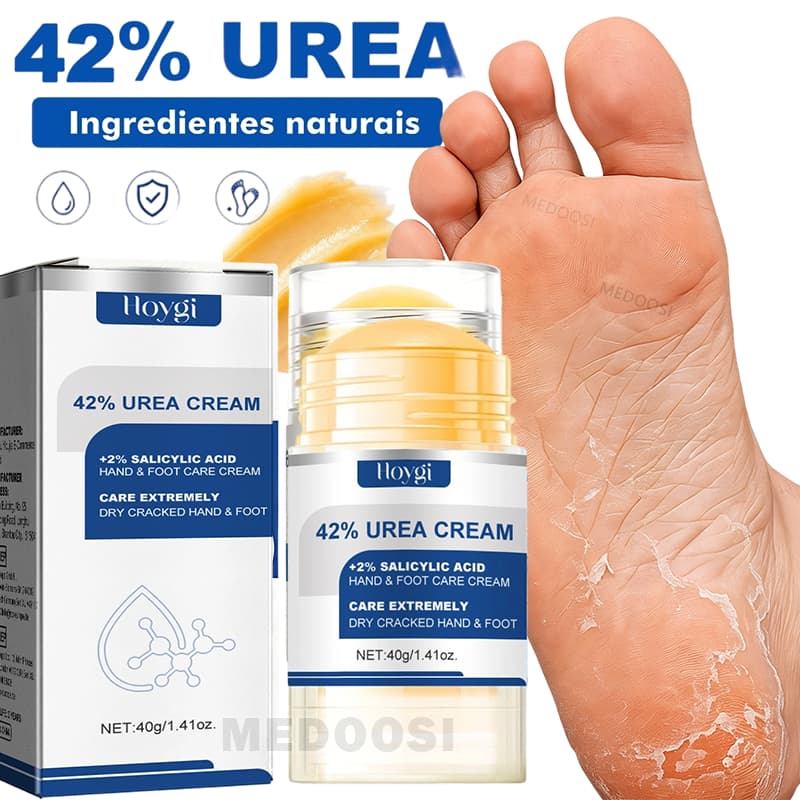 Creme de Ureia 42% Creme para Pés Secos e Rachados, Creme Reparador em Bastão para Mãos e Pés Hidratante para Mãos e Pés