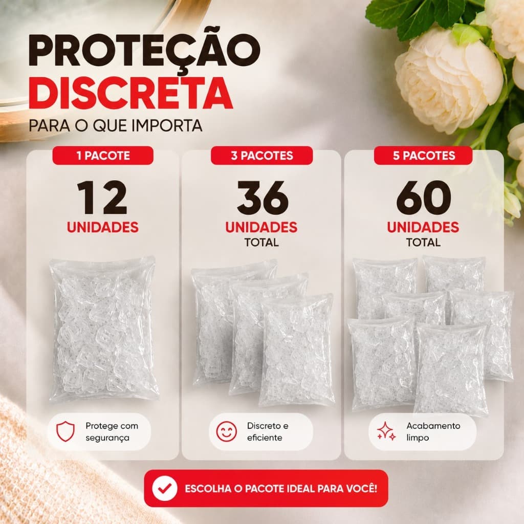 Kit 12/36/60 Piranha Tridente PP Transparente Adulto Infantil Penteados Prisilhas Muda Cor Prendedor
