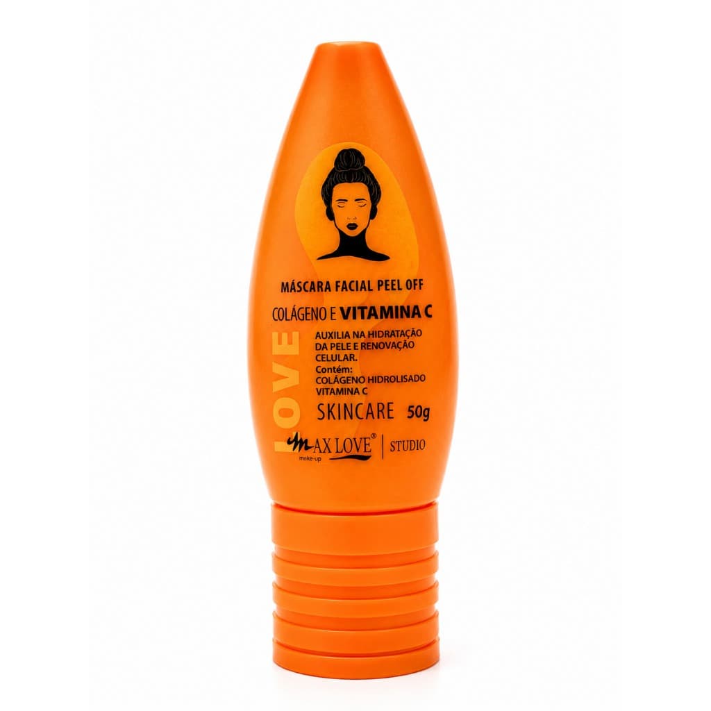 Máscara Facial Colágeno + Vitamina C Max Love 50g Hidratação e Cuidado Diário