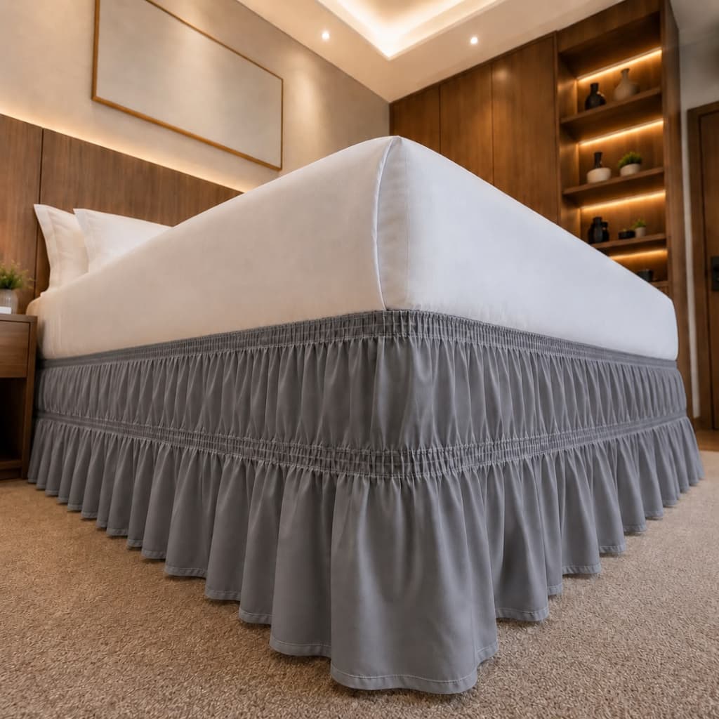 Saia Cama Queen Hotel Pousada Kit Hotelaria 5 10 15 Peças Com Elástico Protetor Box Colchão
