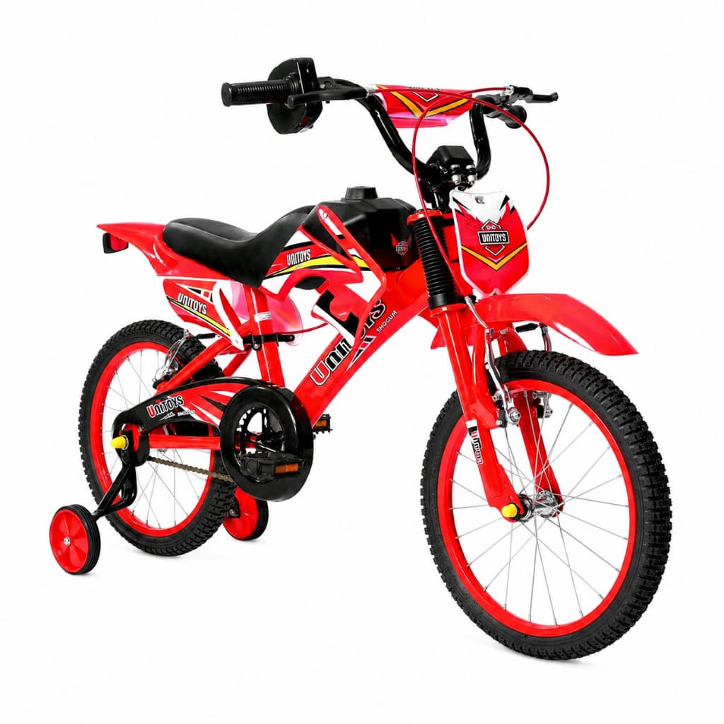 Bicicleta Infantil Moto Cross Aro 20 Vermelha imita barulho moto - Unitoys