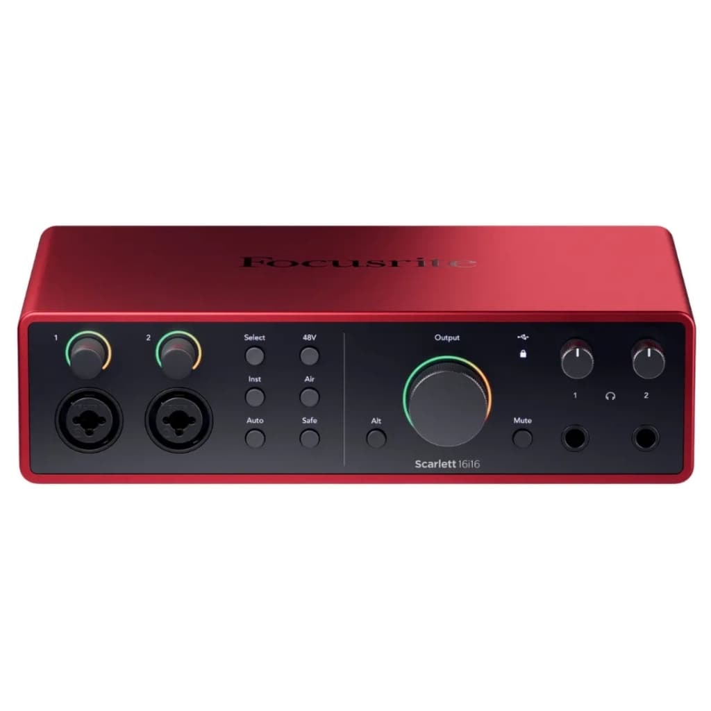 Interface de Áudio Focusrite Scarlett 16i16 4ª Geração USB-C | 18x18 | 24-bit/192kHz