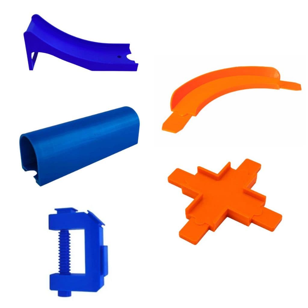 Kit Básico Peças para Pistas de Carrinhos Tipo Hot Wheels