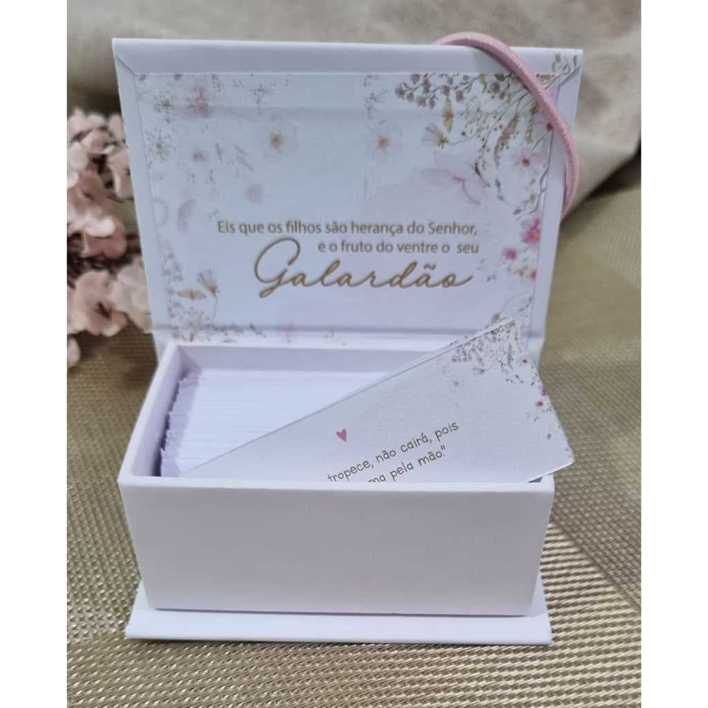 Kit Caixinha de Promessas  – Lembrancinha para Maternidade, Nascimento, Aniversário, Chá de Benção