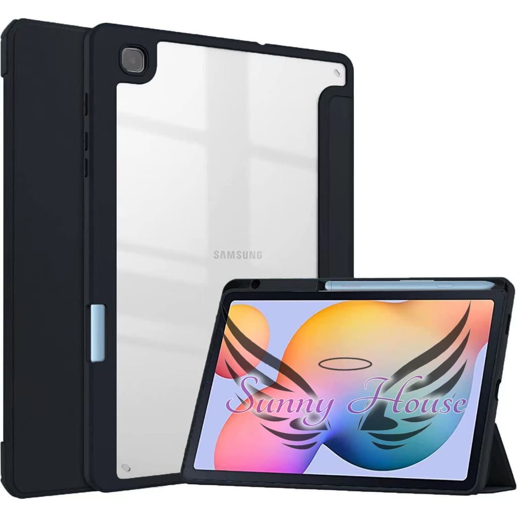Capa Case Acrílico Para Samsung Galaxy Tab S6 Lite 10.4” SM-P610/P615/P613/P619/P620 Com Suporte Caneta