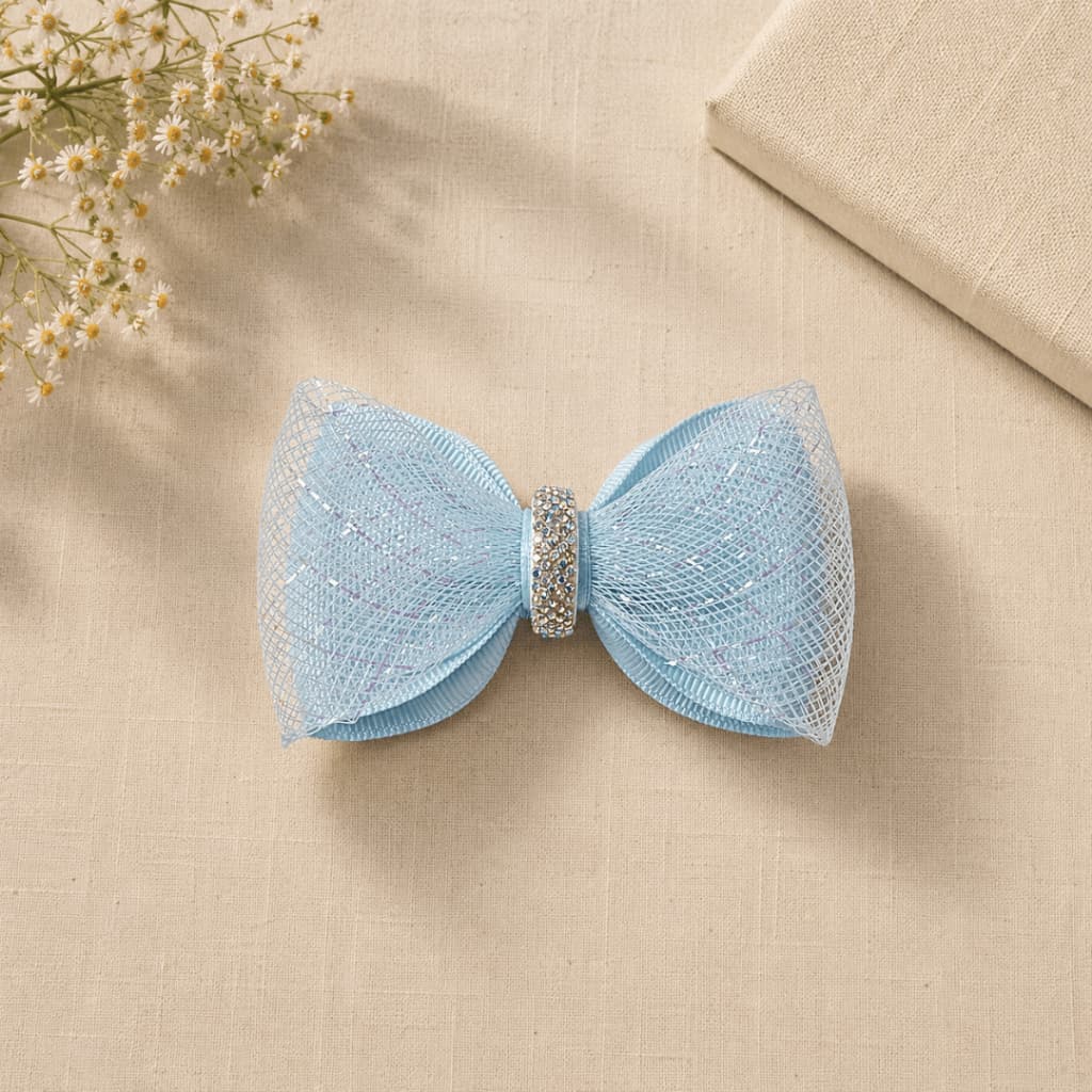 Lacinhos com bico de pato - Laços de cabelo infantil menina - Laço de Crinol com Lurex - Laço Mariana