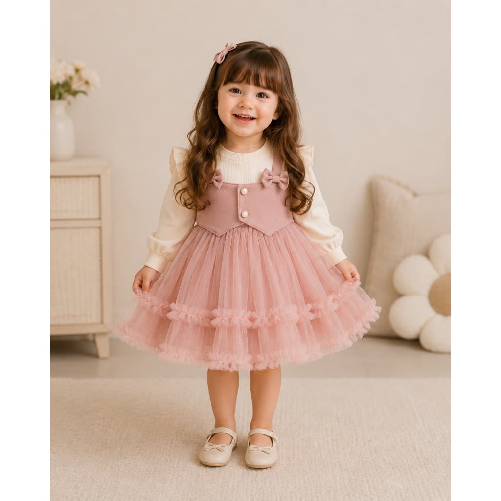Vestido infantil para batizados e casamento meninasq
