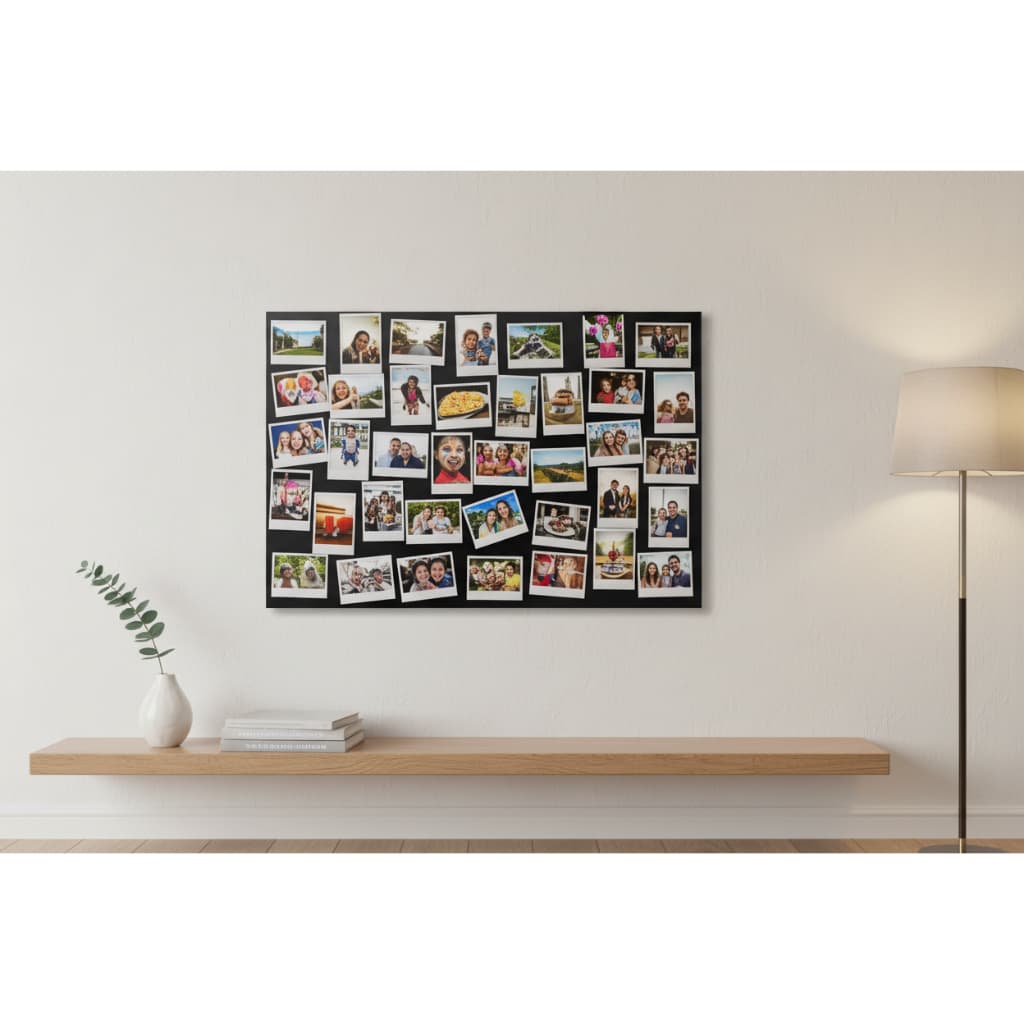 Painel Metálico 100X60cm VÁRIAS CORES Mural De Fotos Recados Notas Lembretes Quadro + 12 Imãs