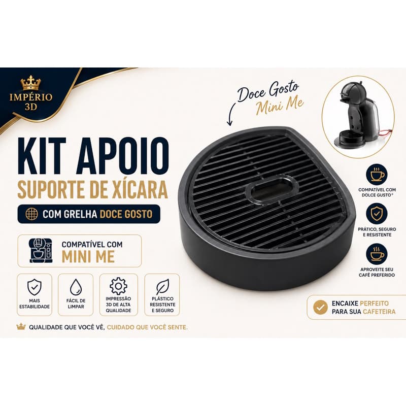 Deposito Cafeteira  Com Grelha Compativel Com Dolce Gusto Mini Me  Durabilidade E Resistência