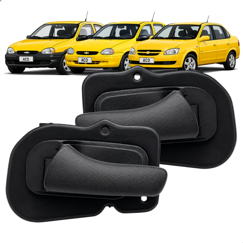 Gatilho Puxador Maçaneta Interna da Porta Dianteira Gm Chevrolet Corsa Classic 2004 a 2016