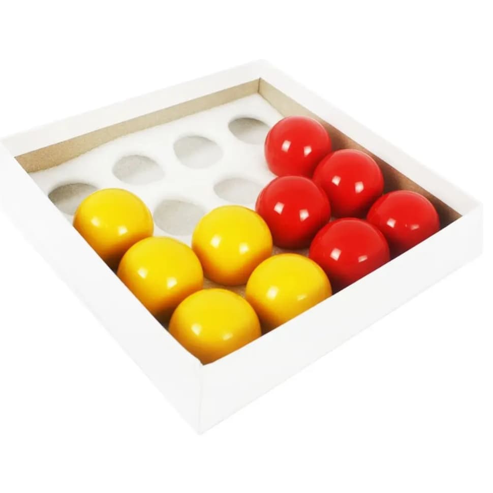 Jogo Bolas Bilhar Sinuca 54mm Numerada 58mm Branca