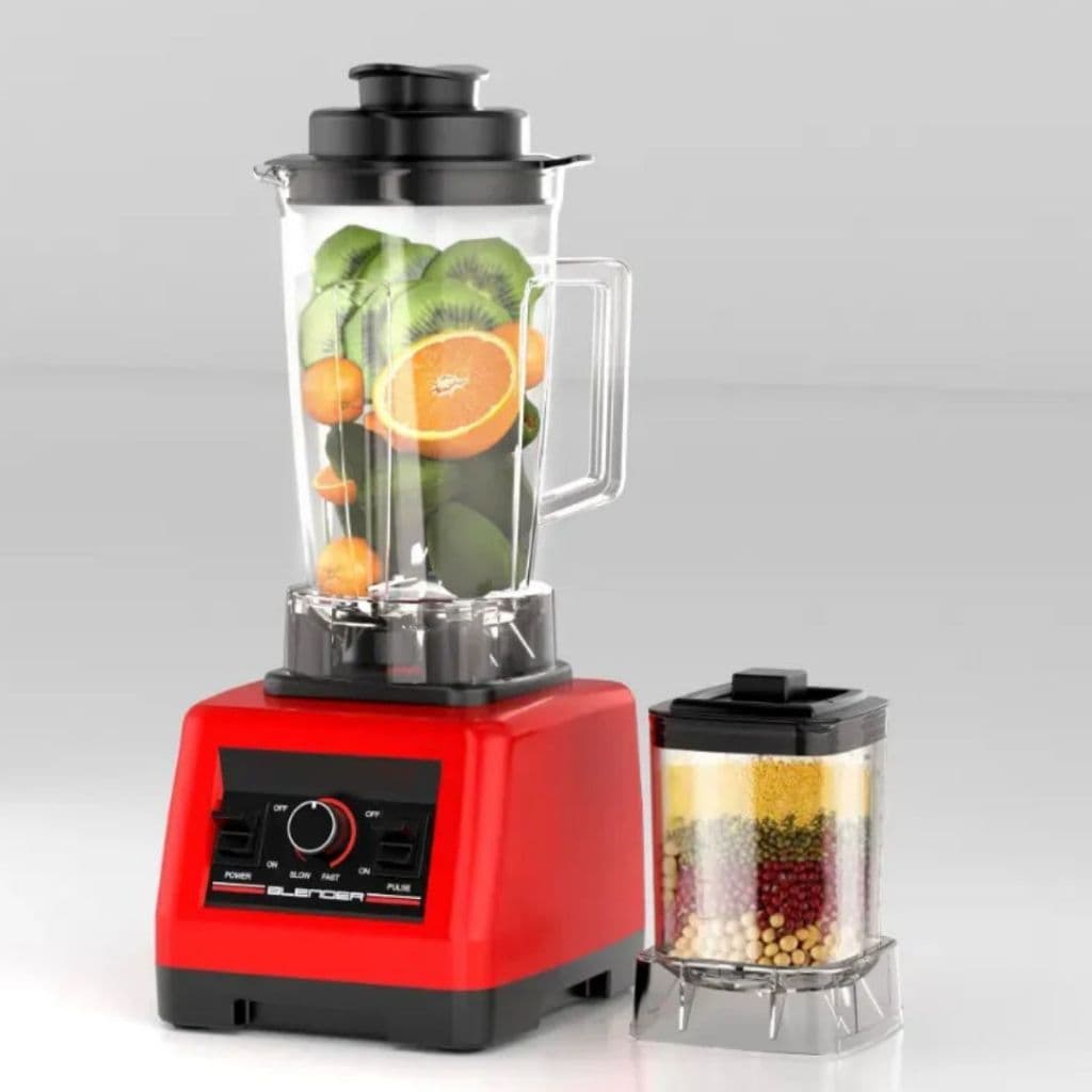 Liquidificador 3L Vermelho Industrial Alta Potência Triturador De Gelo E Grãos 110V/220V