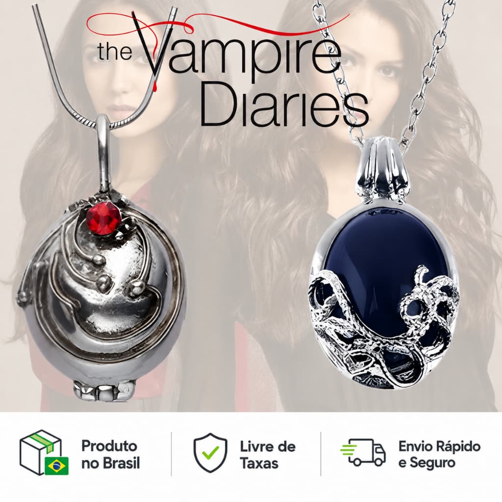 Kit Colar The Vampire Diaries TVD | Elena Gilbert Katherine Pierce Porta Verbena Presente Fã
