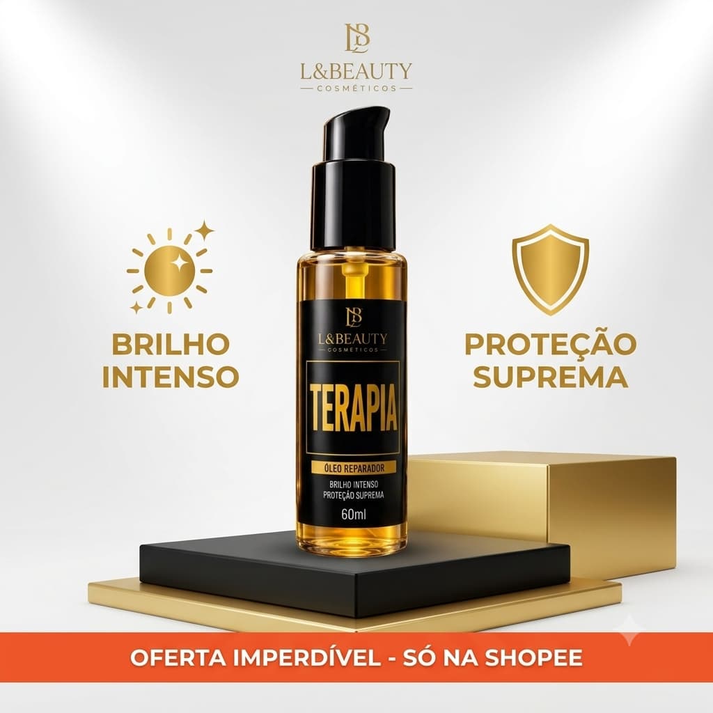 Óleo Reparador L&Beauty 60ml: Brilho Intenso, Nutrição e Anti-Frizz