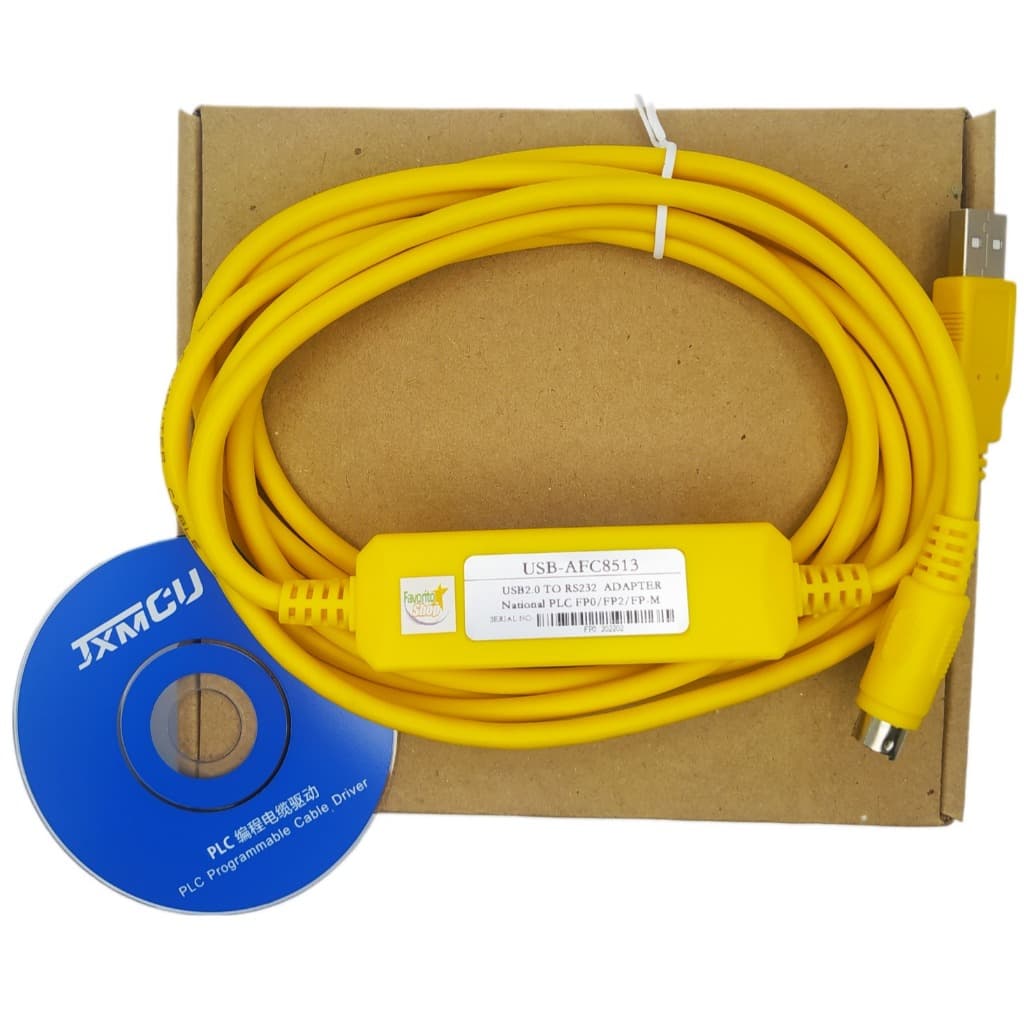 Cabo Programação USB AFC8513 Compatível Panasonic FP0 FP0R FP-X FP2 FP2SH FP-M PLC CLP USB Mini DIN 5 Pinos
