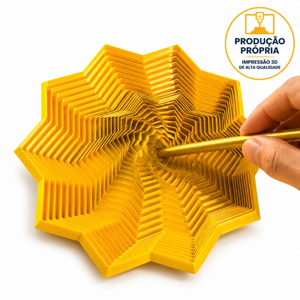 Fidget Sensorial 3D Antiestresse | Estrela Relaxante | Brinquedo Sensorial para Ansiedade