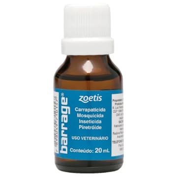 Barrage 20 ml Zoetis Carrapaticida e Mosquicida