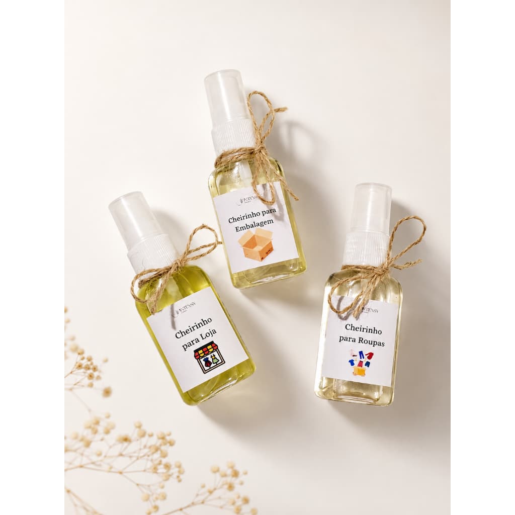 Kit 3 Cheirinho para Loja + Embalagem + Roupas | Perfume para Tecidos | Aroma| Essência| Intensy Aromas