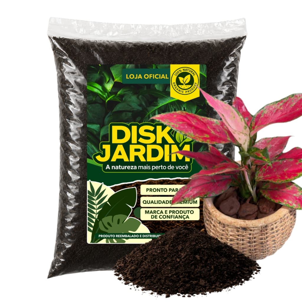 Terra Vegetal Adubada para Aglaomena Pronto Para Uso Jardim 2kg/5kg/10kg/20kg