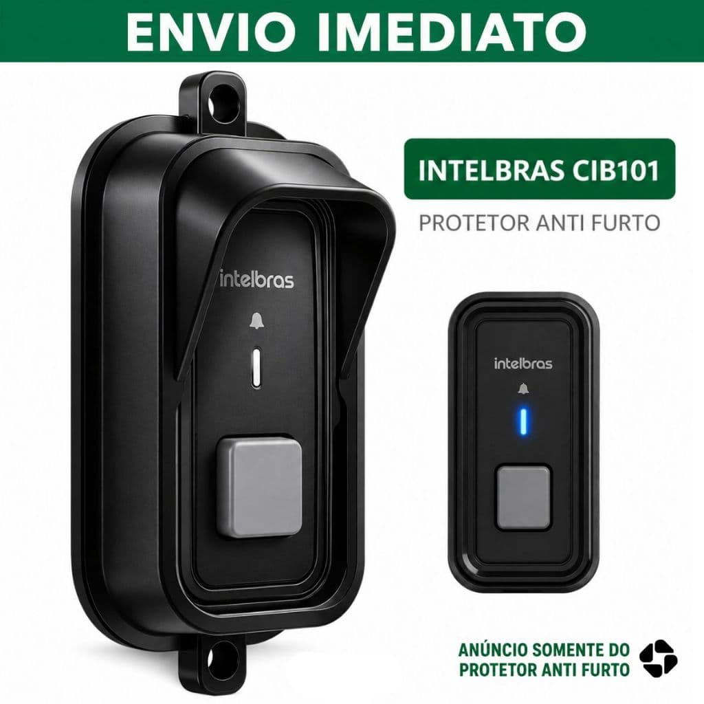 Protetor Anti Furto e Chuva Para Campainha Intelbras CIB 101