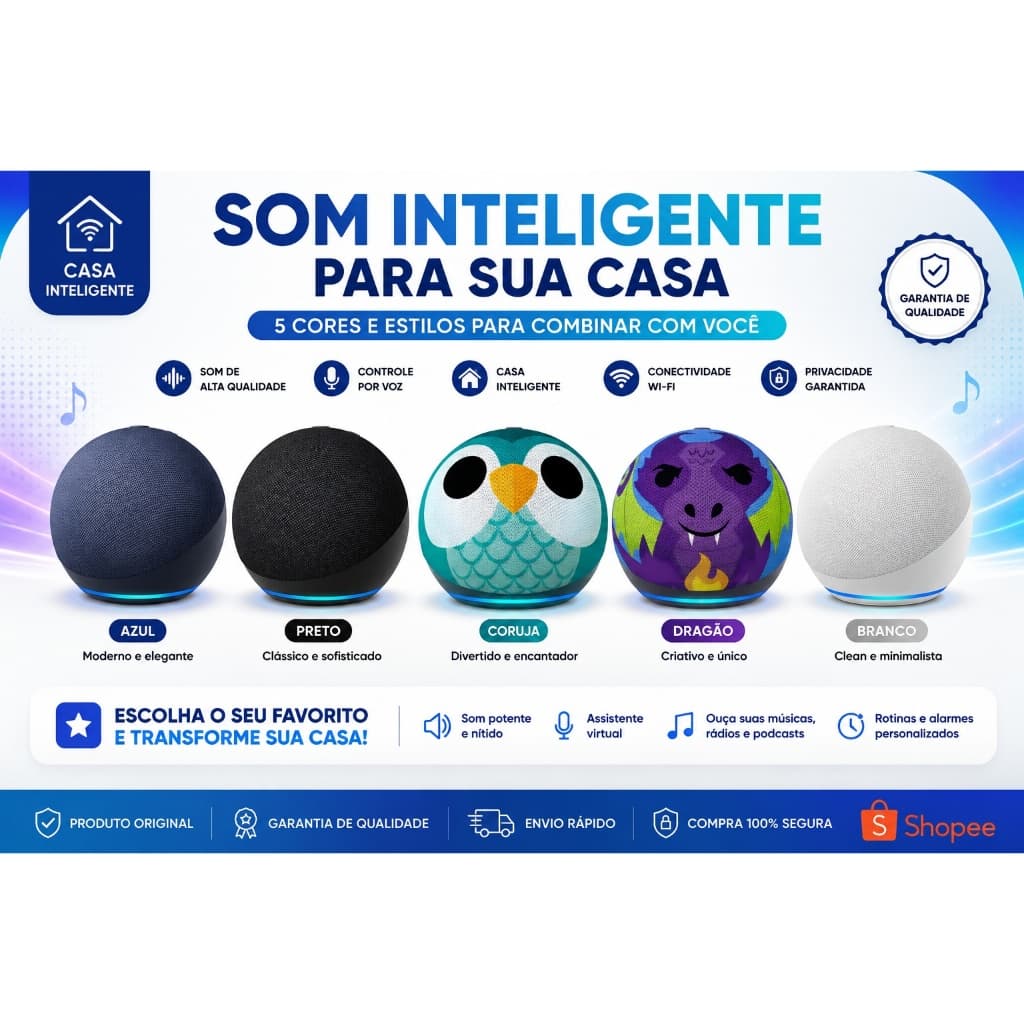 Assistente Virtual Alexa ComandoVoz e Controle de Dispositivos Inteligentes