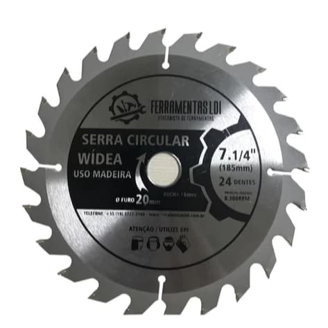 Disco de Serra Circular LDI 185mm - Corte Preciso e Durável em Madeira