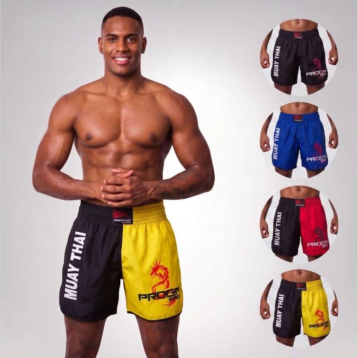 Shorts Muay Thai Masculino Luta Progne Tactel Varias Cores