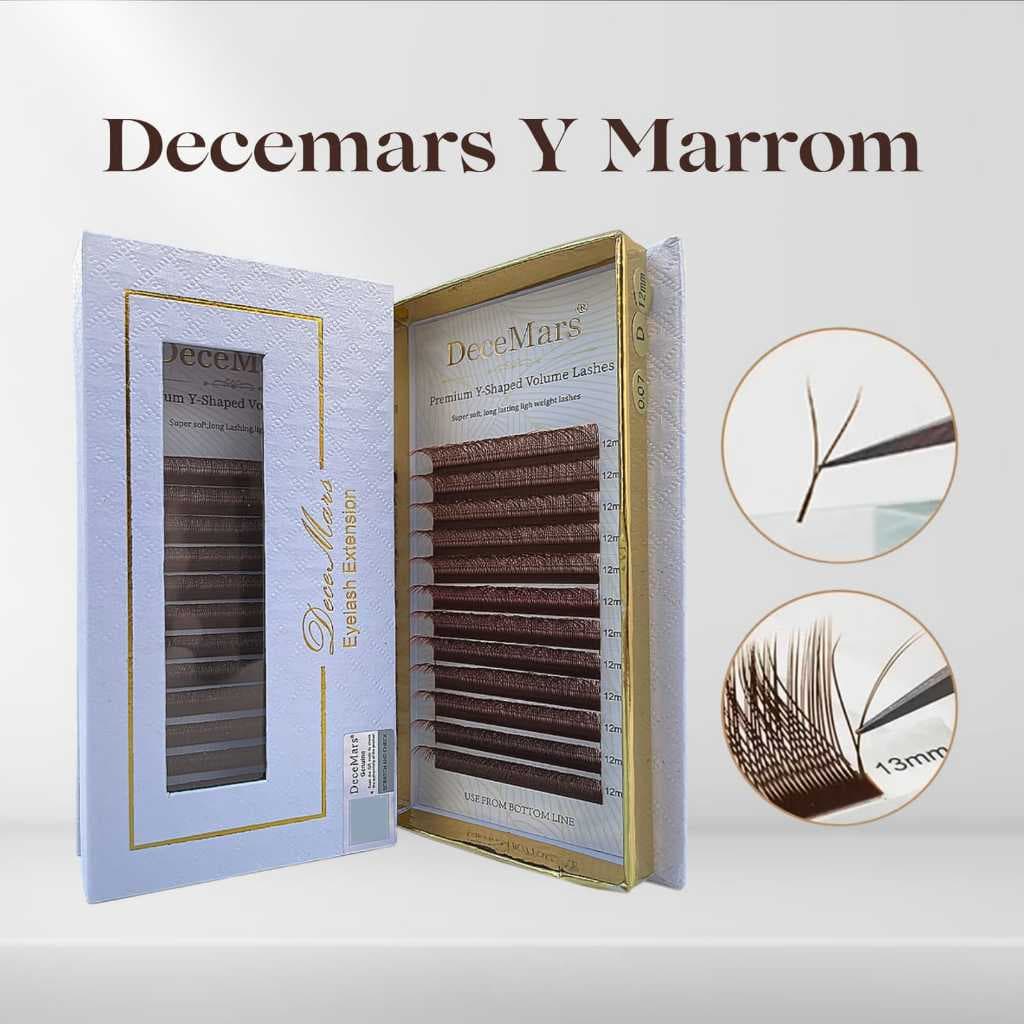Cilios yy Decemars Marrom Volume Brasileiro 0,07 D