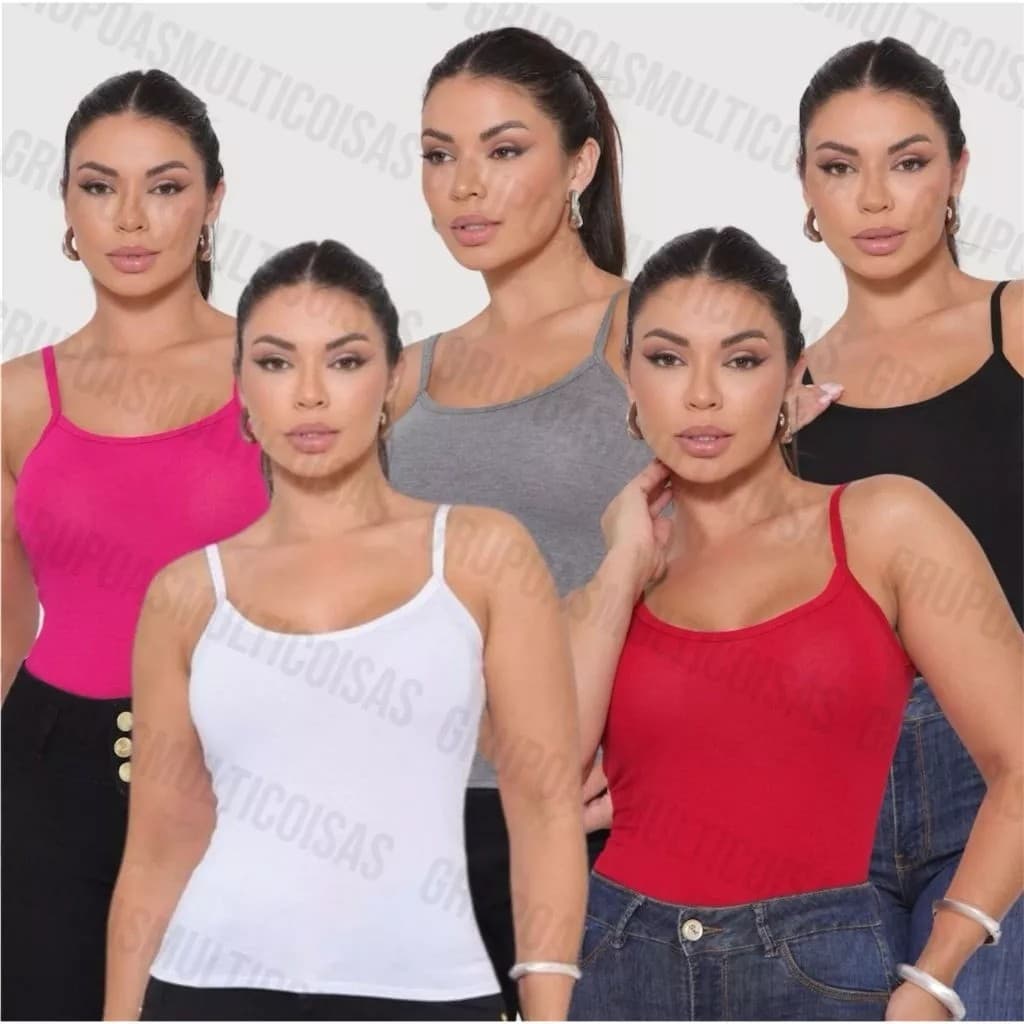 Regata Feminina Viscolycra Casual Tendencia