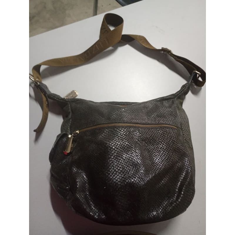 BOLSA EM COURO LUZ DA LUA COM ALÇAS BOLSA GRANDE TIPO SACO
