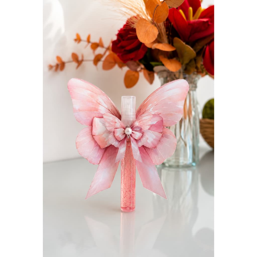 Lembrancinha Festa Infantil Perfume de Ambiente Borboleta Rosa 30ml | Aromatizador de Ambiente Personalizado | Brinde pa