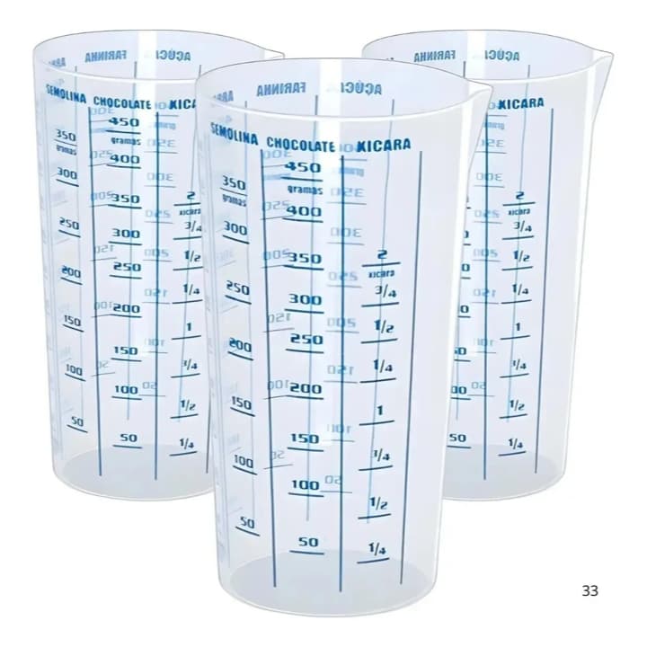 Copo Medidor Graduado 500ml Plástico Azul Livre de BPA