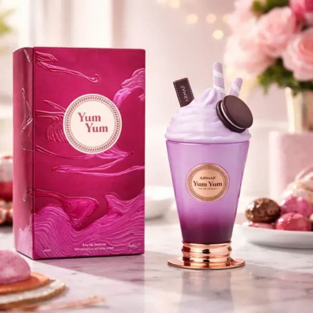 Perfume Arabe Feminino Yum Yum MilkShake Explosão de Cereja, Baunilha e Luxo Doce 100 ml